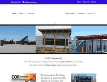 Tablet Screenshot of normandeauroofing.com